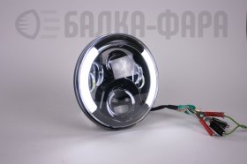 Светодиодная фара 7 дюймов, 40 Ватт, черная, 1 штука в комплекте