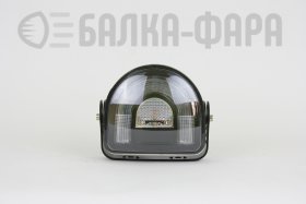 Светодиодная маркерная фара, красная зона + желтый строб, 18 Ватт