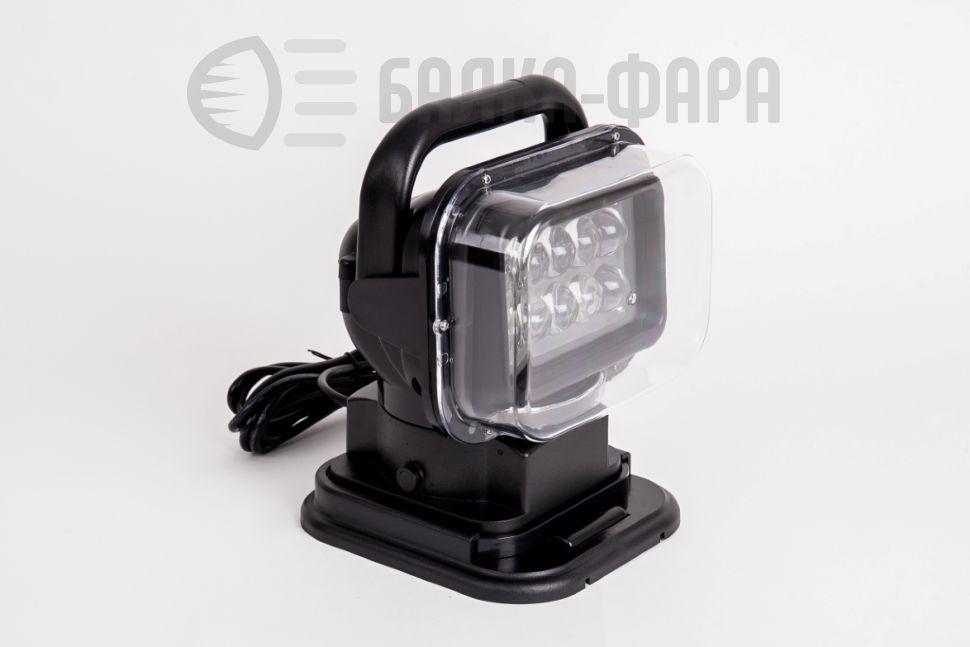 Фара-искатель 12-24V 50W LED с ПДУ черный 