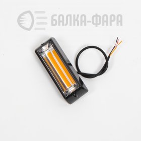 Фара проблесковая  10W 12-24V желтая