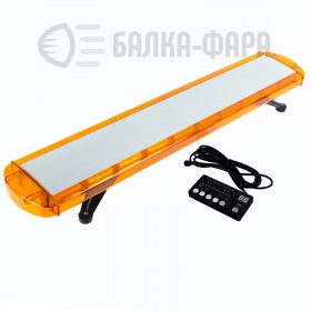 Балка проблесковая 220-W желтая 12-24V