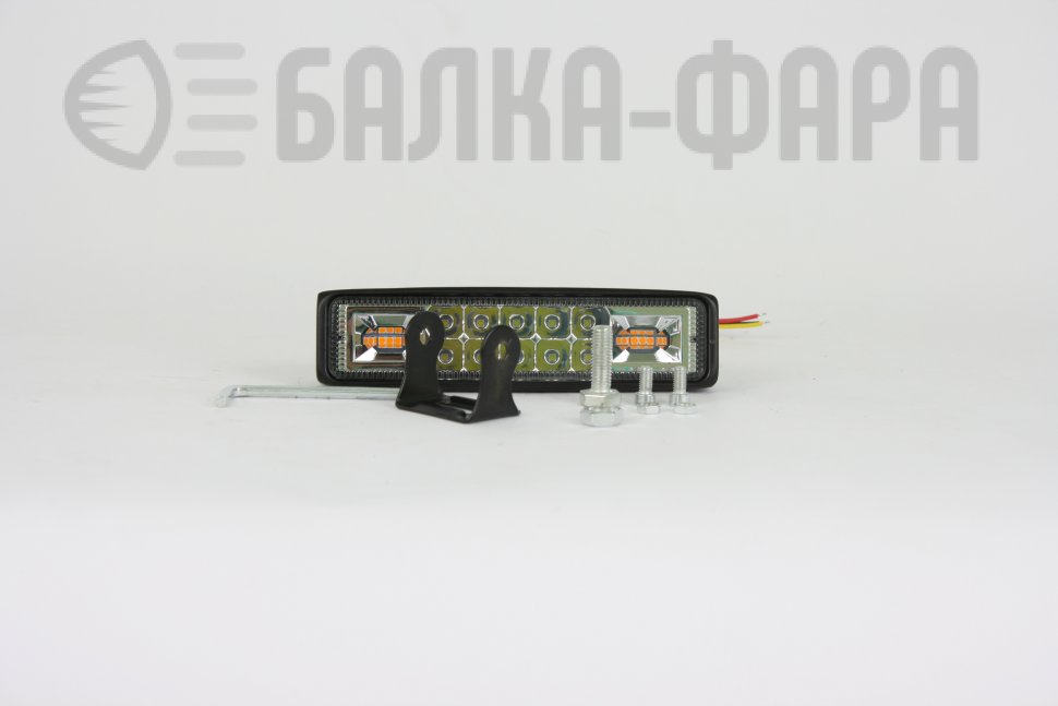 Фара светодиодная (белый + желтый) на 16 ватт